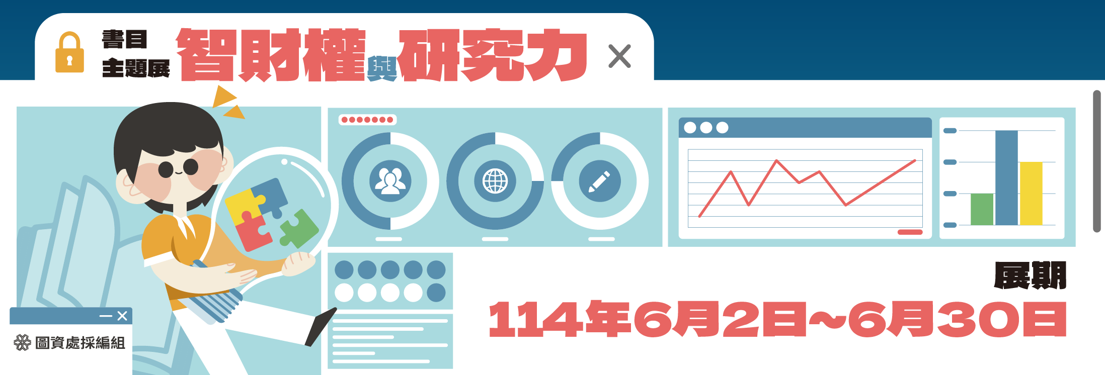 六月書目主題展-智財權與研究力