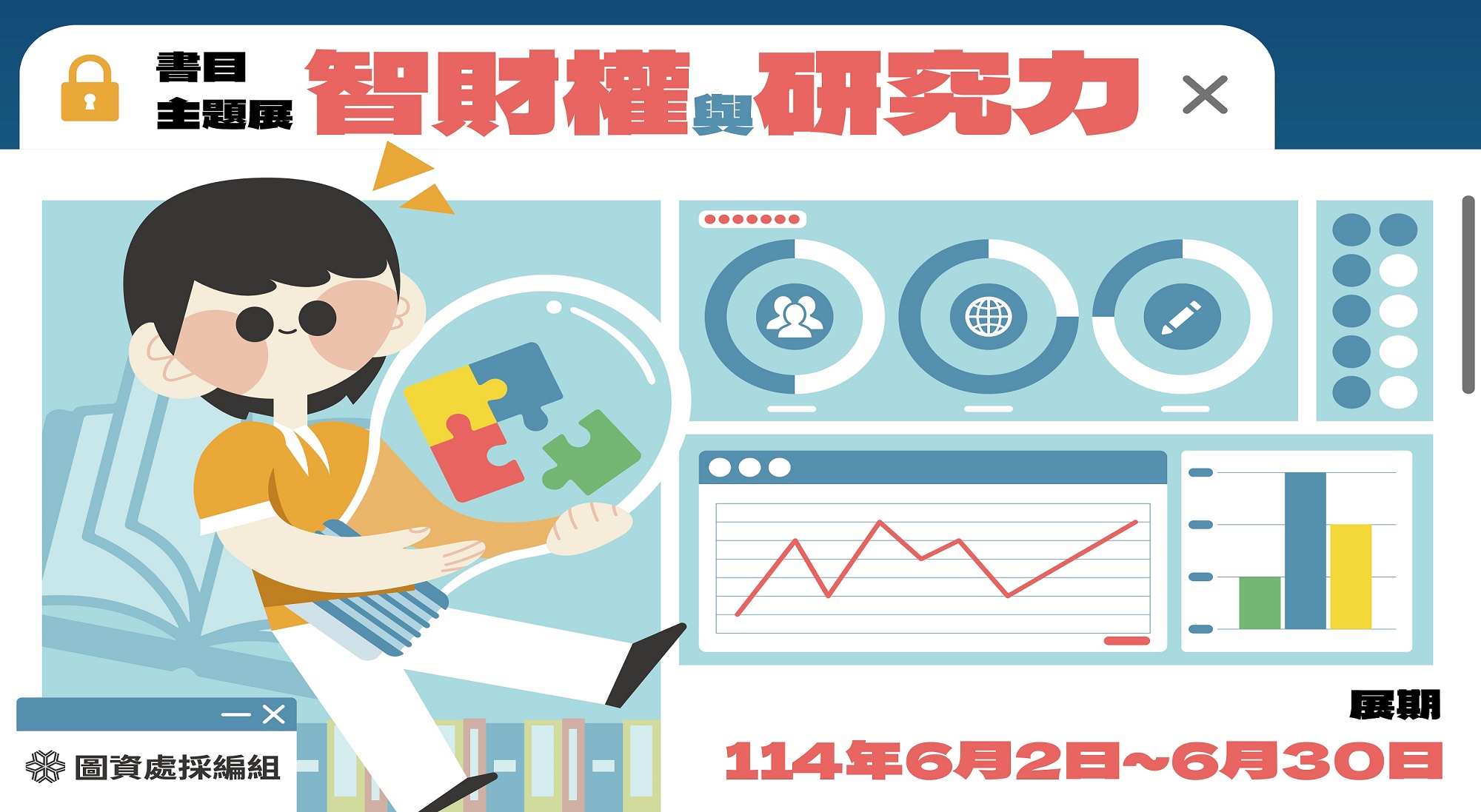 六月書目主題展-智財權與研究力
